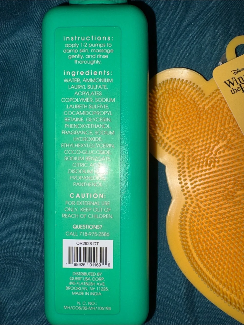 Orchid Jelly Cleanser +FREE Disney Yellow Silicone Winnie the Pooh Face Scrubber